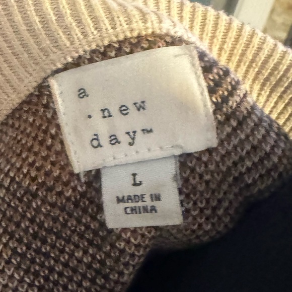 Two (2) A New Day sweaters - animal print. Sz L. - Picture 4 of 13